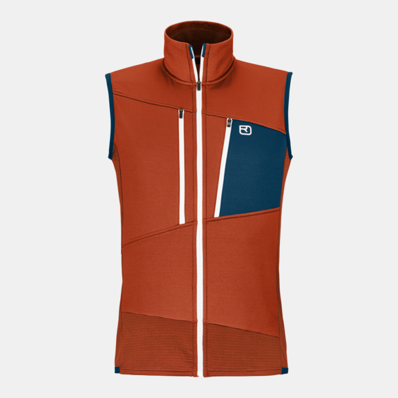 Mens orange fleece vest store
